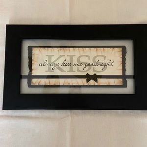 Wall Art Picture Always Kiss Me Goodnight